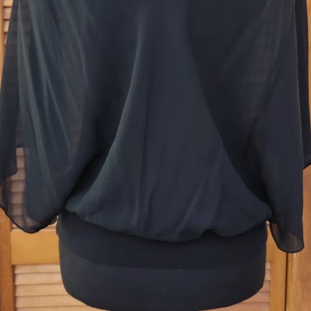 NWT Express Open Sleeve Silk Blouse Size XS - Picture 12 of 12